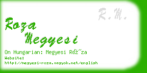 roza megyesi business card